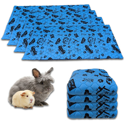 Bulk Discount: Fleece Cage Liners for Guinea Pig and Bunny with a Removal Fleece Tunnel Blanket - Perfect Bedding for Indoor Cages and C&C - Absorbent and Waterproof - Available in various colors and sizes