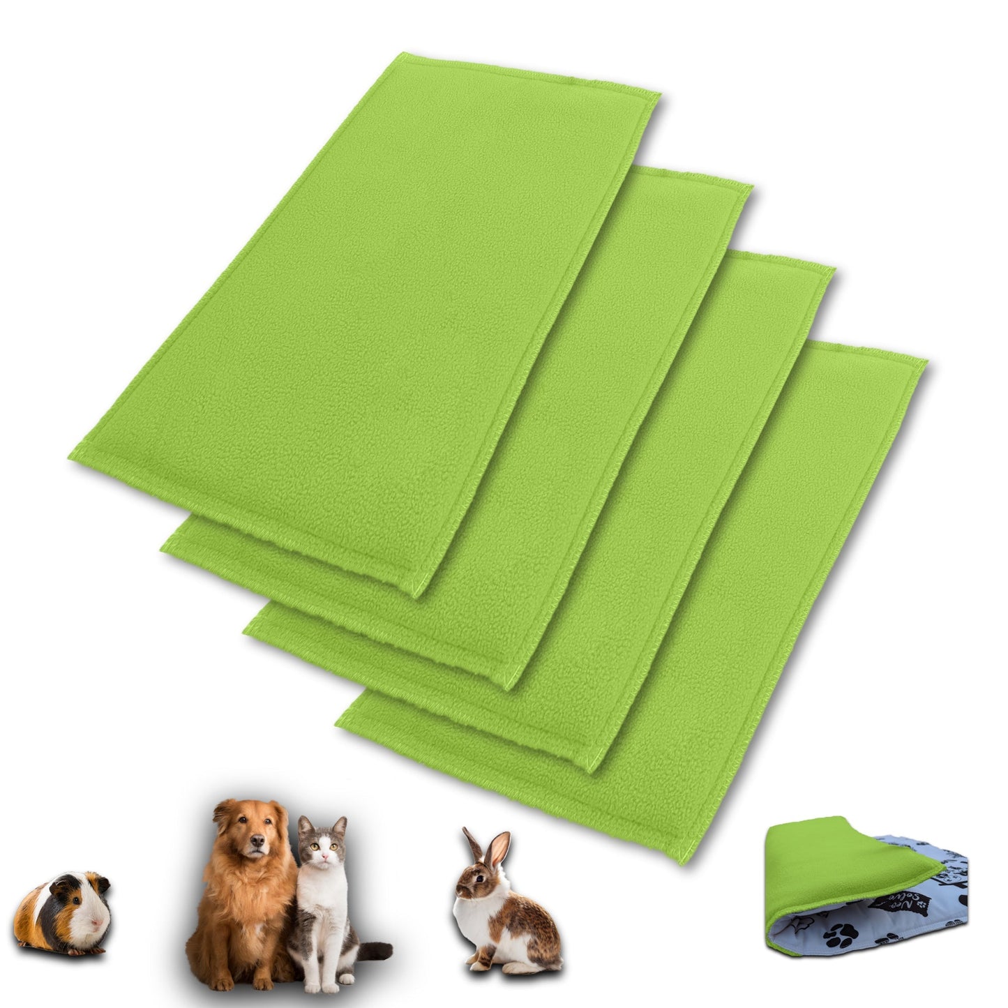 Bulk Discount: Fleece Playgrounds for Guinea Pig and Bunny - All in One, it's a Blanket, a Giant Tunnel, a House, a Cushion and a Bed - Available in multilples colors and sizes