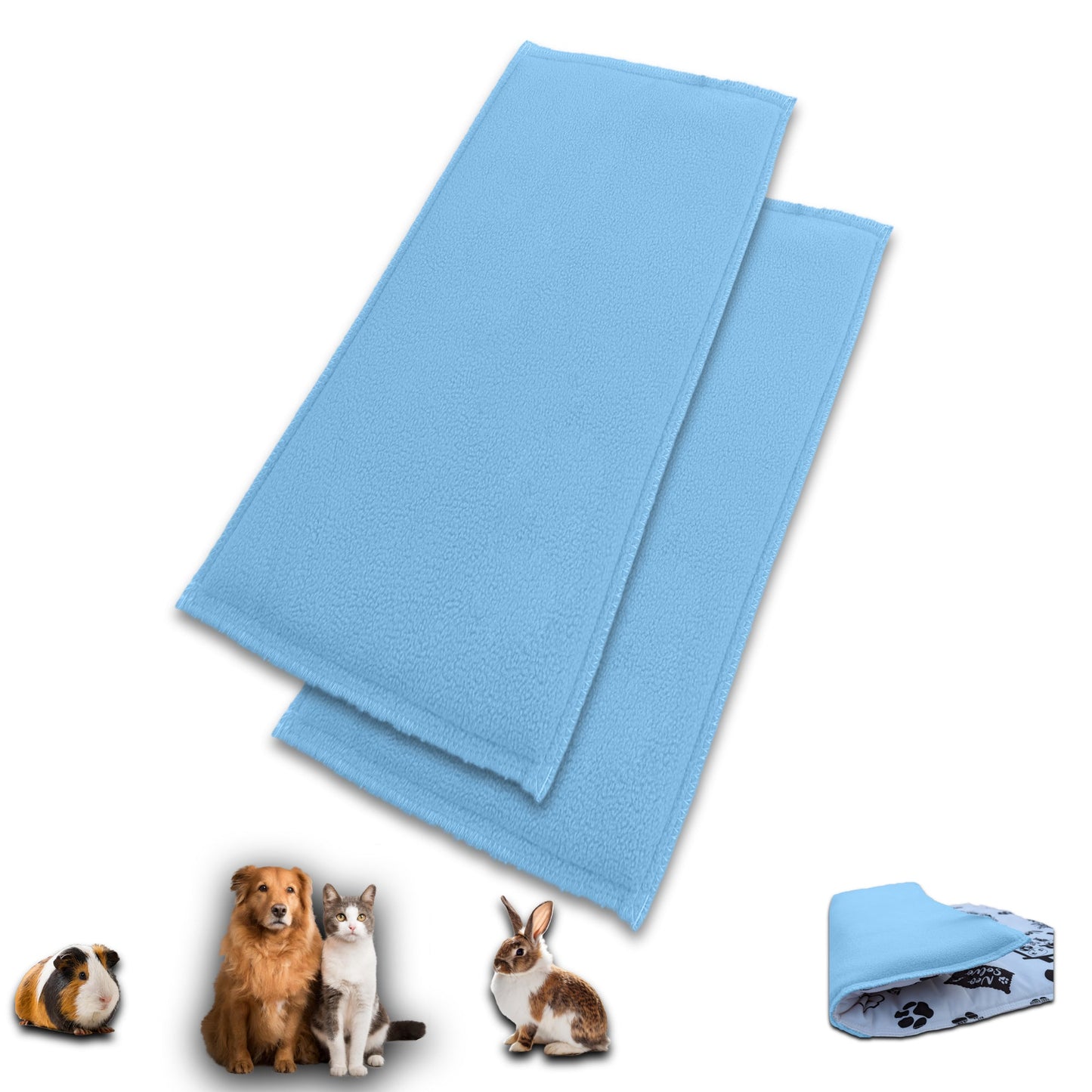 Bulk Discount: Fleece Playgrounds for Guinea Pig and Bunny - All in One, it's a Blanket, a Giant Tunnel, a House, a Cushion and a Bed - Available in multilples colors and sizes